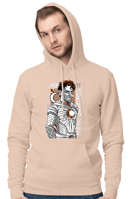 Men's hoodie with prints Moon Knight. Marc spector, marvel, mcu, moon knight, series, steven grant, tv show. 2070702