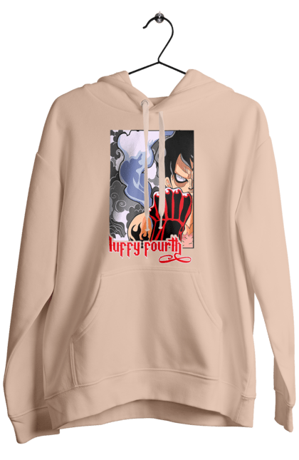 Men's hoodie with prints One Piece Luffy. Anime, luffy, manga, monkey de luffy, one piece, pirates. 2070702