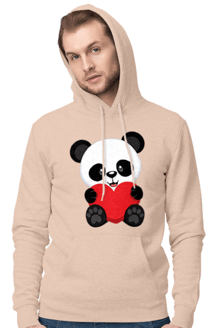 Чоловіче худі з принтом "Панда". Panda, медведь, мишка, панда. futbolka.stylus.ua