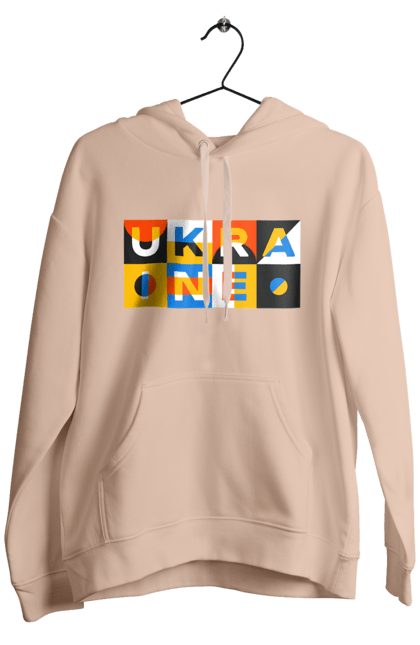 Men`s hoodie with prints Ukraine. Symbol of ukraine, ukraine, ukrainian inscription, ukrainian text. 2070702
