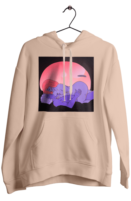 Чоловіче худі з принтом "Інопланетяни Дівчина І Хлопець". Голі, дівчина, хлопець. 2070702