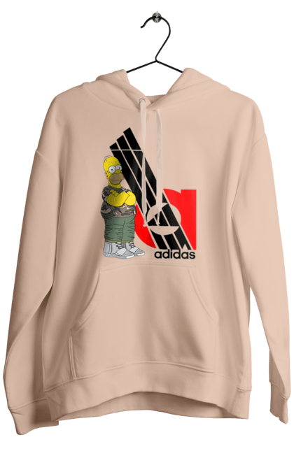 Чоловіче худі з принтом "Adidas Гомер". Adidas, homer, simpson, адідас, гомер, мультсеріал, серіал, симпсони, сімпсон. 2070702