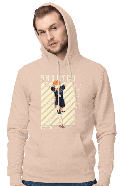 Men`s hoodie with prints Haikyu!! Hinata. Anime, haikyu, hinata, manga, shoyo hinata, sports anime, volleyball. 2070702
