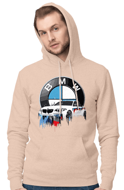 Men`s hoodie with prints BMW. Auto, bmw, bmw fan, fan club. 2070702