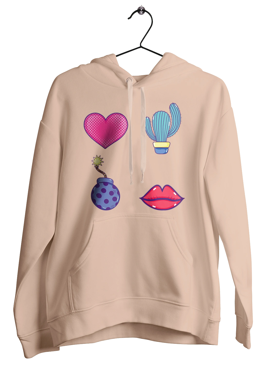 Heart, Cactus, Bomb, Lips