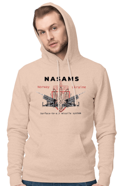 Чоловіче худі з принтом "NASAMS". Nasams, zuzana, гаубиця, два герби, залужний, сюзанна. 2070702
