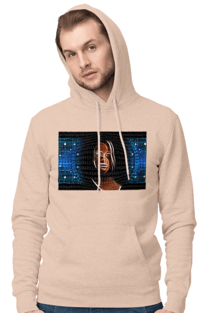 Чоловіче худі з принтом "Штучний Розум". Айті, айтішник, гик, жінка, знання, інженер, інтелект, кібер, кібернетика, кіборг, код, комп, комп`ютерник, кристал, машинне навчання, мікросхема, мозок, портрет, програміст, професіонал, професія, розробник, розум, світиться, світло, хакер, чіп, штучний інтелект, штучний розум. 2070702