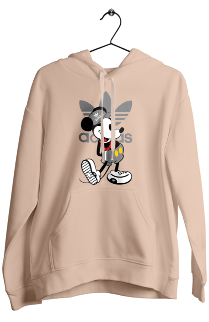 Чоловіче худі з принтом "Adidas Міккі Маус". Adidas, mickey mouse, адідас, дісней, міккі, міккі маус, мультфільм. 2070702