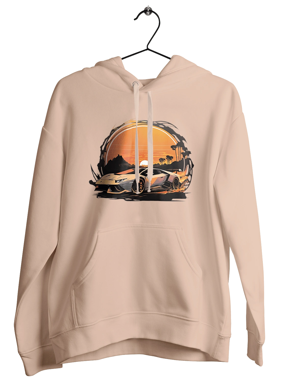 Lamborghini at sunset