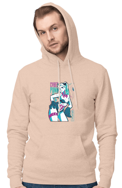 Men`s hoodie with prints Cyberpunk: Edgerunners Rebecca. Anime, cd project, cyberpunk, edgerunners, game, netflix, rebecca, video game. 2070702