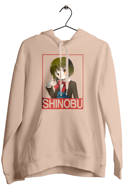 Men's hoodie with prints Kiniro Mosaic Shinobu Omiya. Anime, gold mosaic, kiniro mosaic, kinmoza, manga, shinobu, shinobu omiya. 2070702