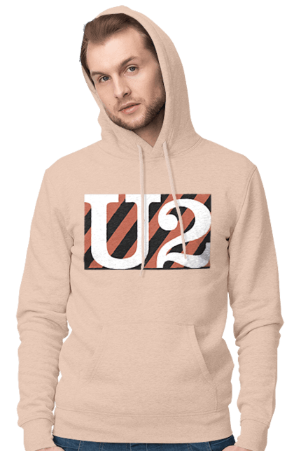 Men's hoodie with prints Group U2. Alternative rock, dance rock, group, music, post-punk, rock, soft rock, tour. 2070702