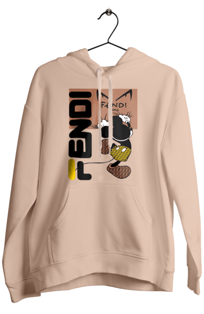 Мужское худи с принтом Fendi Микки Маус. Fendi, mickey mouse, бренд, дом моды, италия, люкс, микки маус, мода, сумка, фенди. 2070702