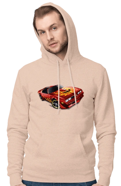 The car is red, high speed