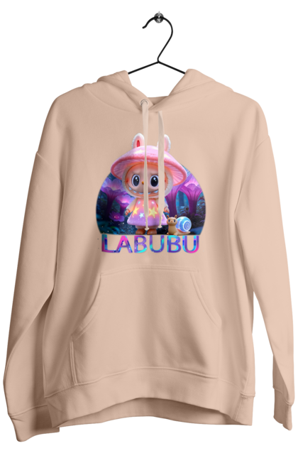 Чоловіче худі з принтом "Лабубу". Брелок лабубу, іграшка лабубу, лабубу, лабубу кока кола, лялька лабубу, мерч лабубу, мила, рожева лабубу, смішна лабубу. 2070702