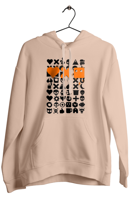 Men`s hoodie with prints Robotization. Code, life of robots, love cars, love robots, machine code, robot, robotic love, work and love, work in life. 2070702