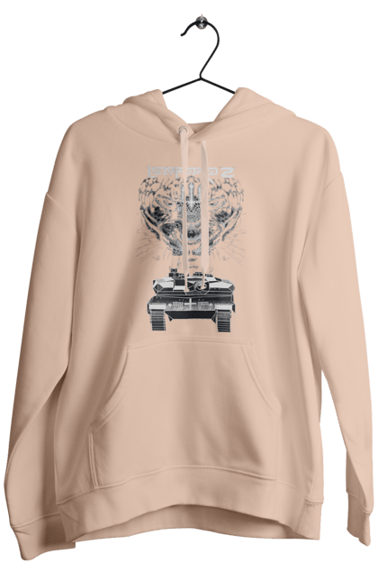 Чоловіче худі з принтом "Леопард 2". Зсу, леопард, леопард 2, танк, танк леопард 2. 2070702