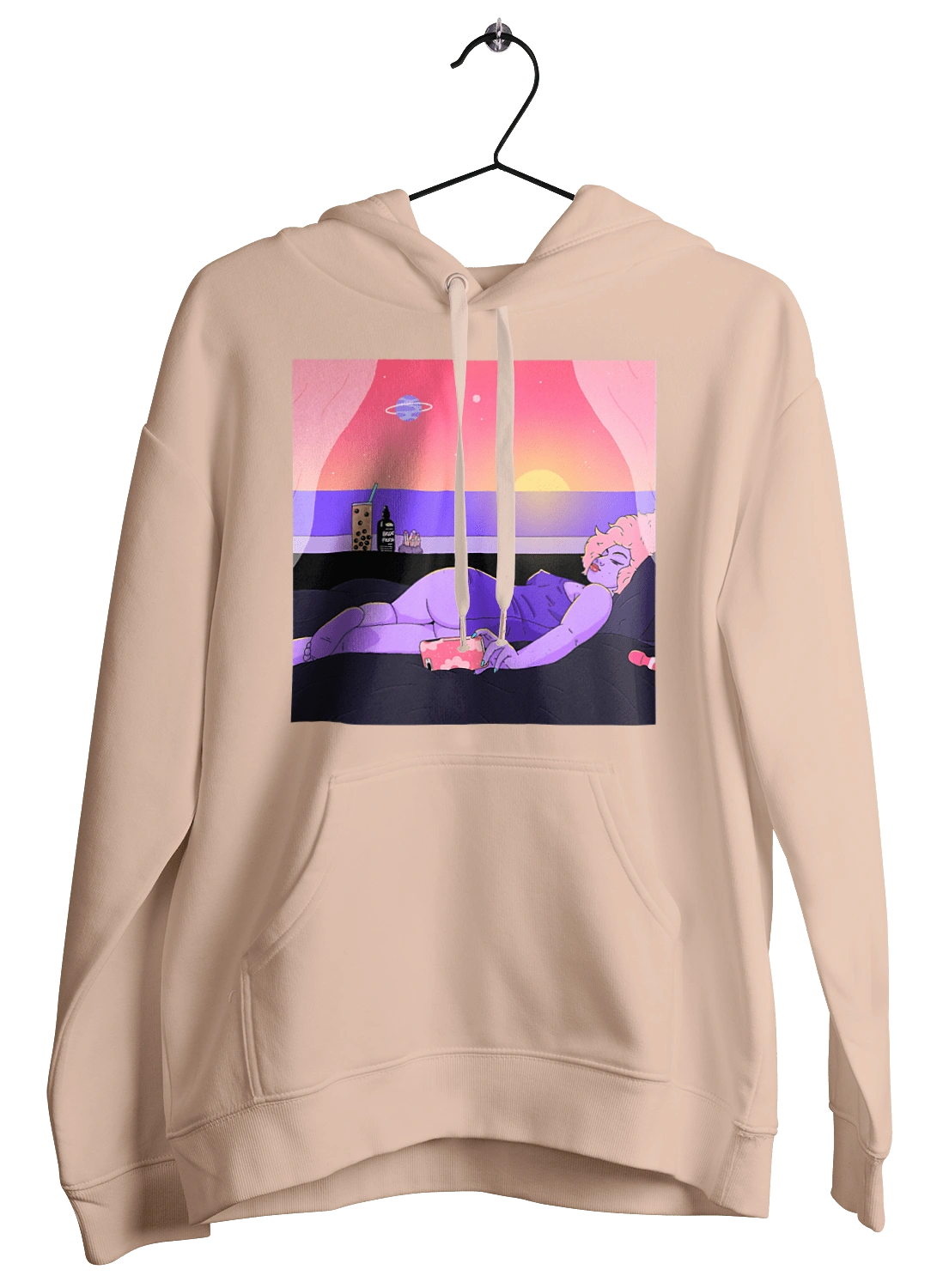 Purple Girl On Vacation