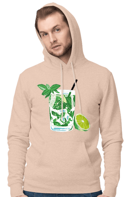 Чоловіче худі з принтом "Напій Мохіто І Лимон". Лимон, мохіто, напій. 2070702