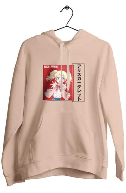 Men's hoodie with prints Kiniro Mosaic Alice Cartelet. Alice, alice cartelet, anime, gold mosaic, kiniro mosaic, kinmoza, manga. 2070702