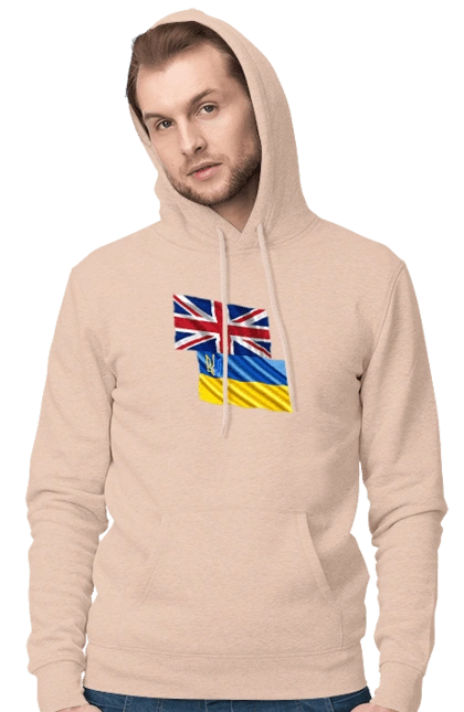 Flag United Kingdom, Flag Ukraine, Support Ukraine