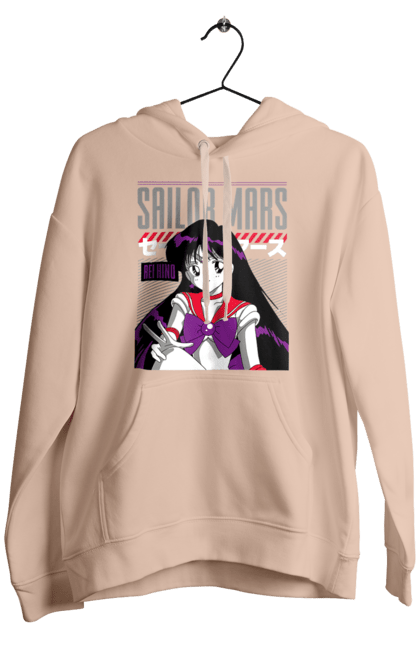 Мужское худи с принтом Сейлор Мун Марс. Rei hino, sailor moon, аниме, драма, махо-сёдзё, рэй хино, сейлор марс, сейлор мун, сериал. 2070702