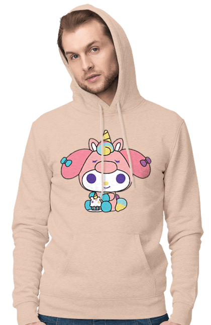 Чоловіче худі з принтом "My Melody". Hello kitty, my melody, sanrio, май мелоді, мелоді, хелло кітті. 2070702