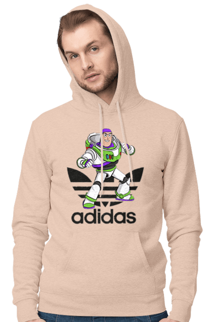 Чоловіче худі з принтом "Adidas Базз Лайтер". Adidas, buzz lightyear, toy story, адідас, базз лайтер, історія іграшок, мультфільм. 2070702