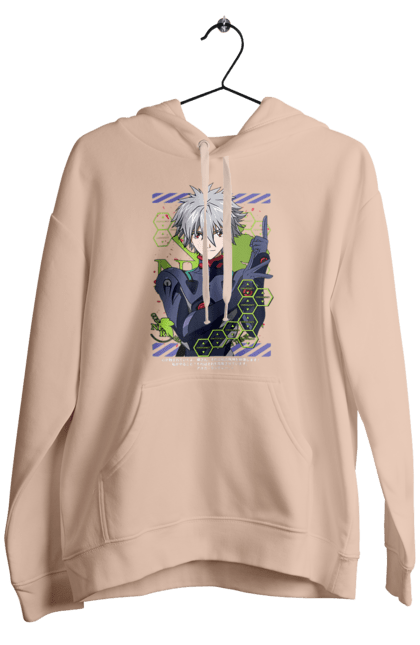 Чоловіче худі з принтом "Євангеліон Каору". Kaworu, kaworu nagisa, neon genesis evangelion, nerv, аніме, єва, євангеліон, каору, каору наґіса, манга. 2070702