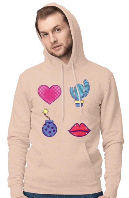 Heart, Cactus, Bomb, Lips