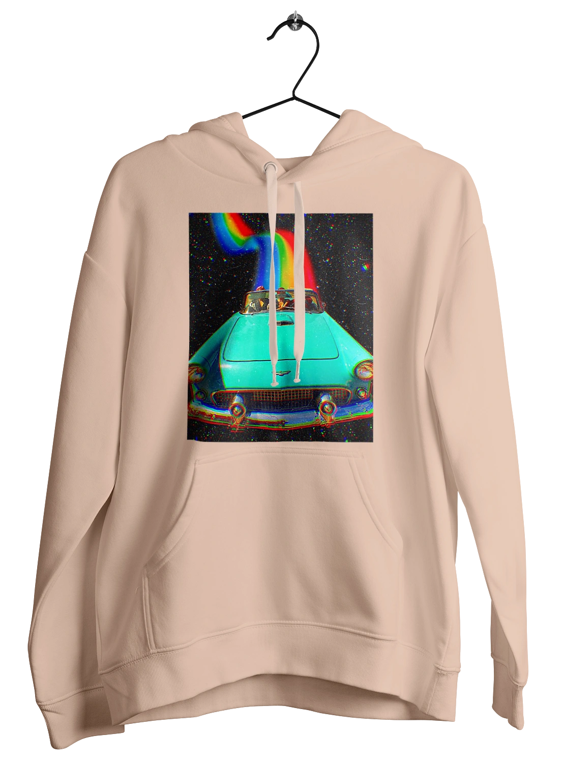 Picture, a car in space