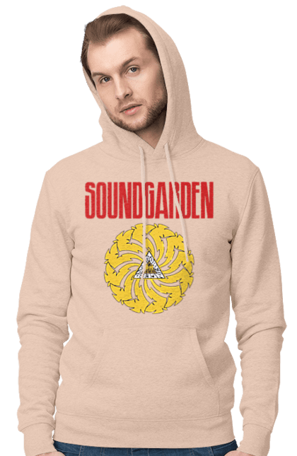 Men's hoodie with prints Soundgarden. Alternative rock, group, grunge, hard rock, metal, music, rock, sound garden, soundgarden. 2070702