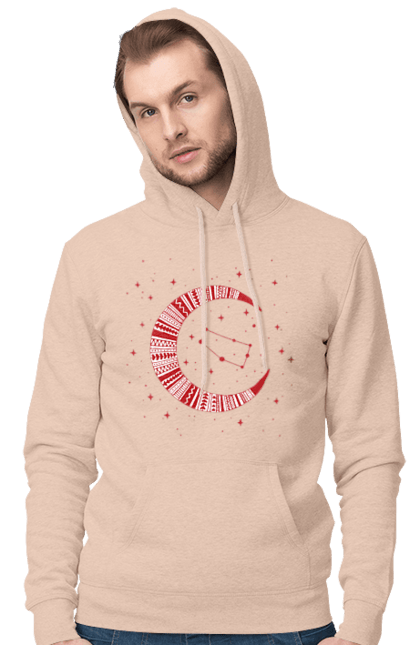 Men`s hoodie with prints Gemini. Constellation, gemini, horoscope, sign, twins, zodiac, zodiac sign. 2070702