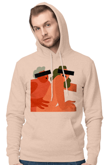 Чоловіче худі з принтом "Кохання та прихована камера". Prikol, smex, гумор, дружба, жуйка, любов, мир, нас не впізнають, прихована камера, секс. 2070702