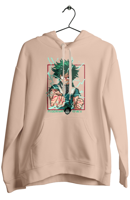 Чоловіче худі з принтом "Моя академія героїв Мідорія". Izuku, midoriya, my hero academia, аніме, ізуку мідорія, манга, мідорія, моя геройська академія. 2070702