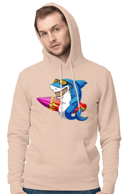 Shark With Glasses Surfing