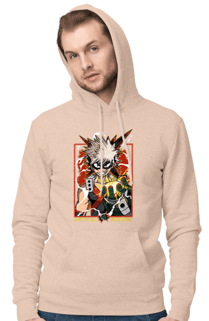 Чоловіче худі з принтом "Моя академія героїв Бакуго". Bakugo, katsuki, katsuki bakugo, my hero academia, академія юей, аніме, бакуго, кацукі бакуго, манга, моя геройська академія. 2070702