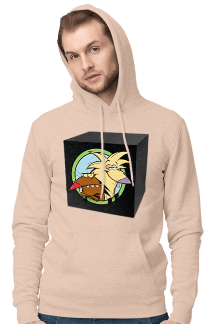 Men`s hoodie with prints Black Box. Ammunition, beaver, black box, box, come back alive. 2070702