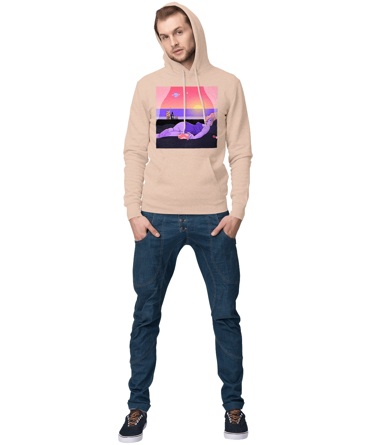 Purple Girl On Vacation