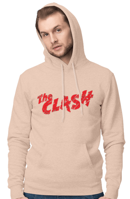 Men's hoodie with prints The Clash. Clash, dub, group, music, punk, punk rock, reggae, rock, rock`n`roll. 2070702