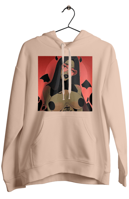 Чоловіче худі з принтом "Диявол З Цицьками". Гола, диявол, сиськи. 2070702