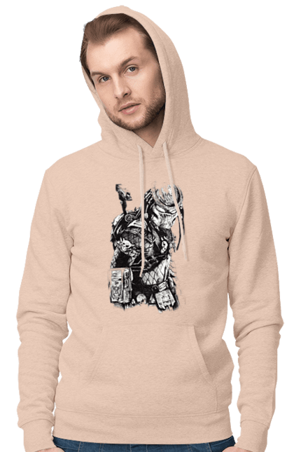 Men's hoodie with prints The Predator. Alien, cinema, film, predator, thriller. 2070702