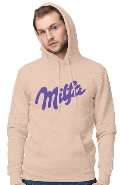 Чоловіче худі з принтом "Milfa". Гумор, для жінок, жіноча, меми, мілка, мілфа, прикол, смішне, смішні. 2070702