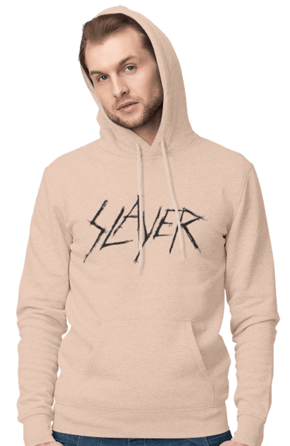 Men's hoodie with prints Slayer. Groove metal, group, metal band, music, nu metal, scull, slayer, speed metal, thrash metal. 2070702