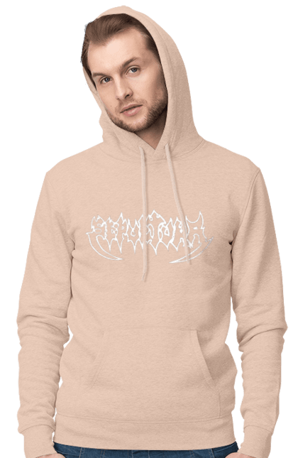 Men's hoodie with prints Sepultura. Death metal, det metal, groove metal, group, metal, music, rock, sepulture, thrash metal, trash metal. 2070702