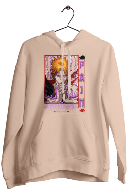 Men's hoodie with prints Naruto Yahiko. Akatsuki, anime, character, manga, naruto, ninja, pain, tv series, yahiko. 2070702