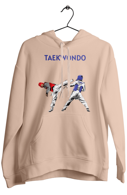 Men's hoodie with prints Taekwondo. Korea, martial arts, sport, taekwondo, training. 2070702