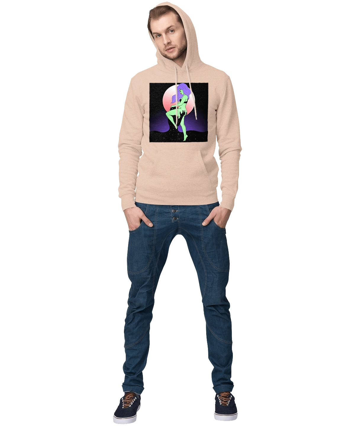 Зелена Дівчина І Місяць