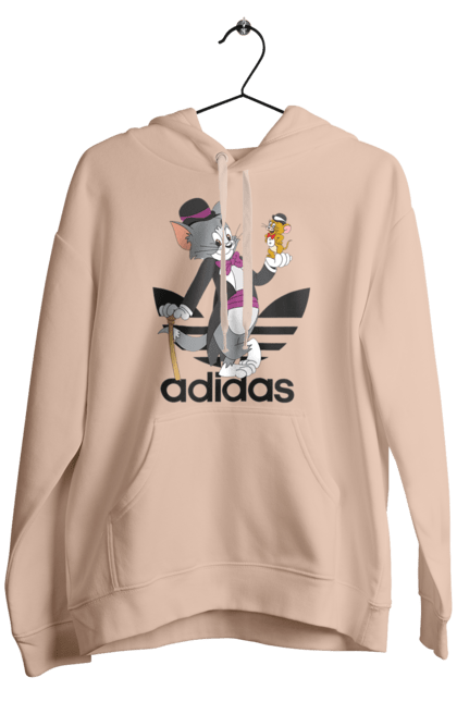 Чоловіче худі з принтом "Adidas Том і Джеррі". Adidas, tom and jerry, адідас, джеррі, кіт, миша, мульт, мультсеріал, том, том і джеррі. 2070702