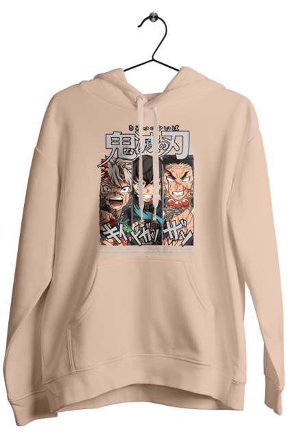 Men's hoodie with prints Demon Slayer Sanemi Muichiro Gyomei. Anime, demon slayer, gyomei, himejima, kimetsu no yaiba, manga, muichiro, sanemi. 2070702